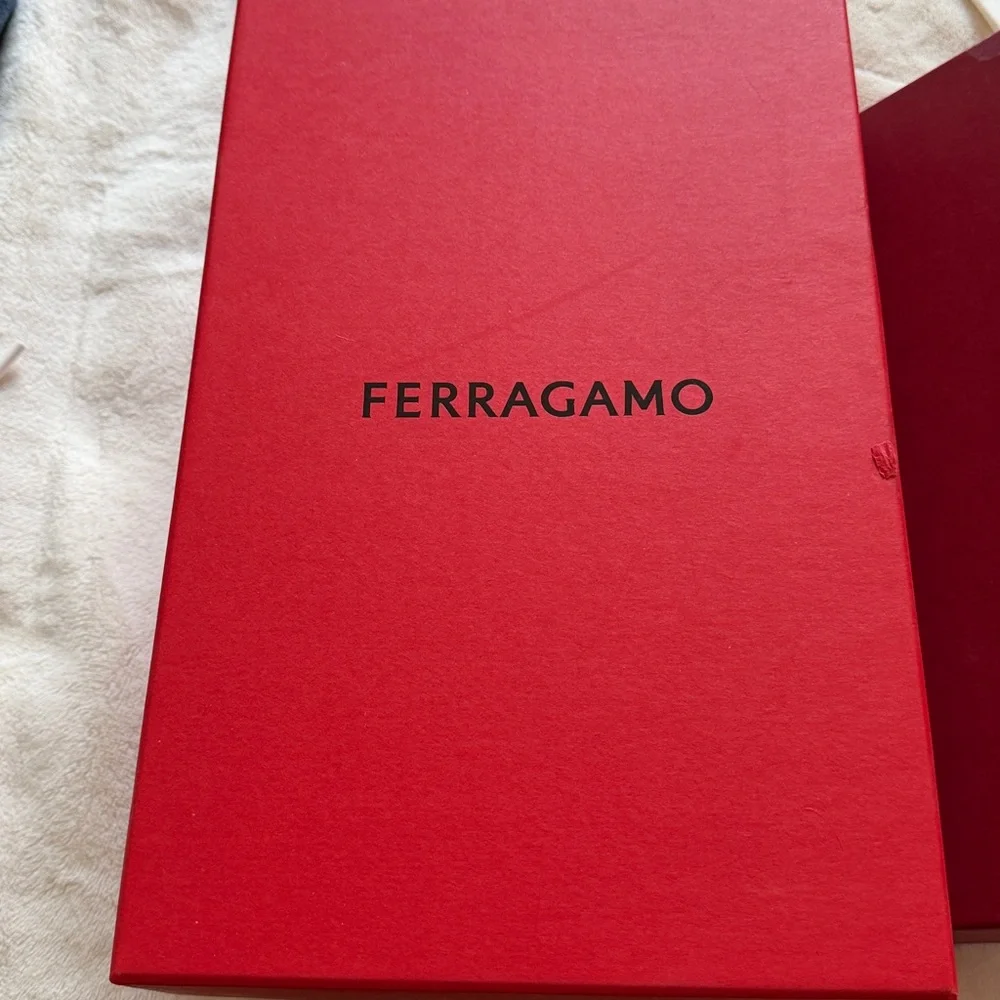 Salvatore Ferragamo Red Garment box  for high hills  shoe box